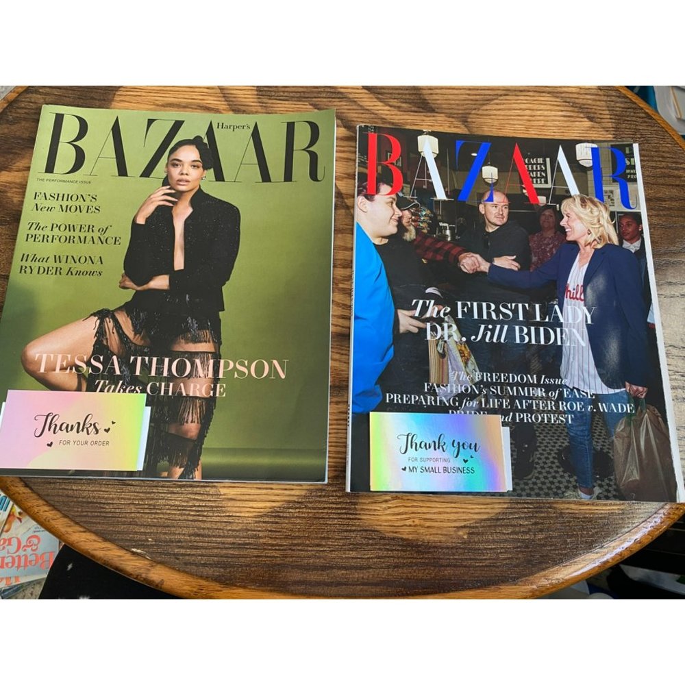 2 HARPER’S BAZAAR MAGAZINE- USA- June/ July and Aug 2022 -Tessa Thompson, Jill B